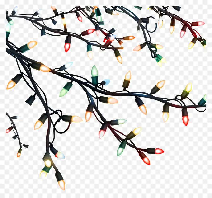 Luces De Hadas，Luces De Navidad PNG