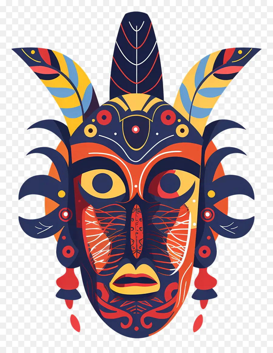 Máscara Cultural，Máscara Africana PNG