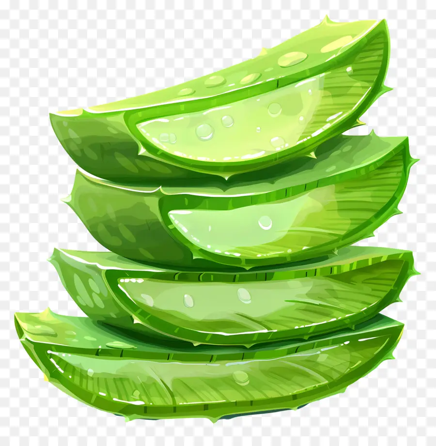 Rodajas De Aloe Vera，Aloe Vera PNG