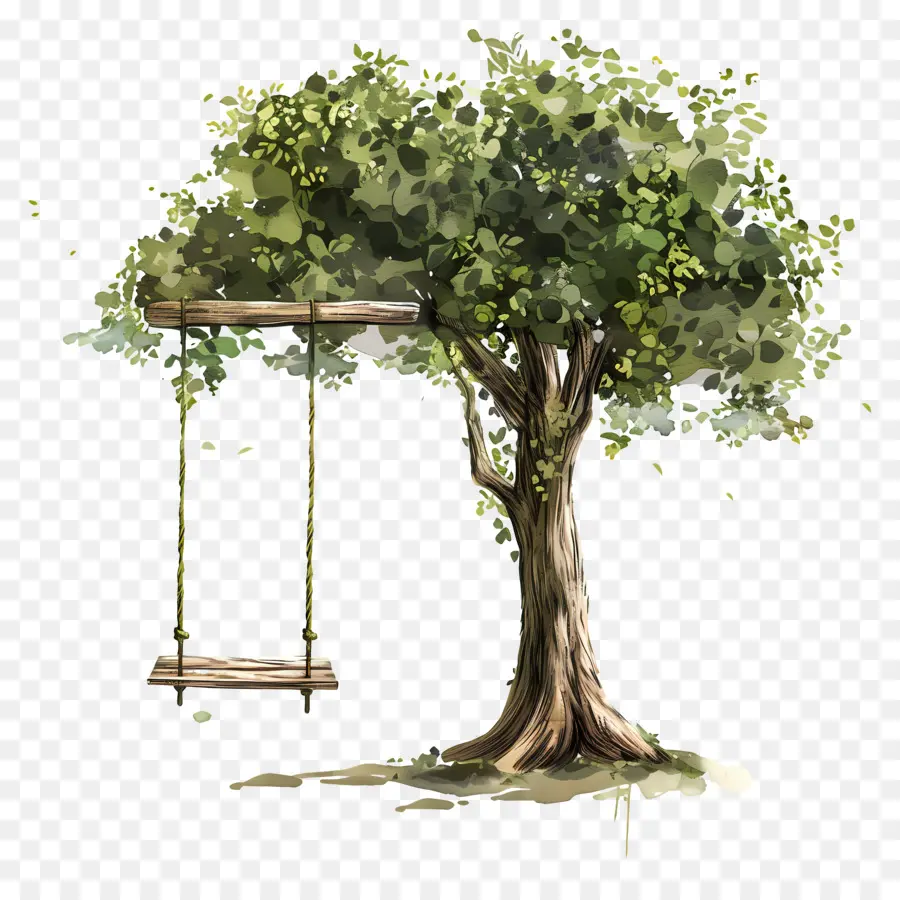 Verano，árbol De Swing PNG