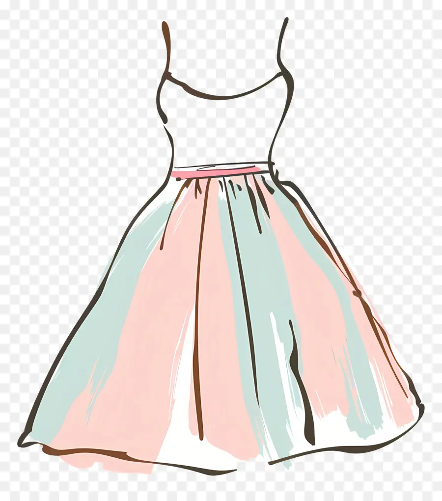 La Moda De Vestir，Vestido De Color Rosa PNG