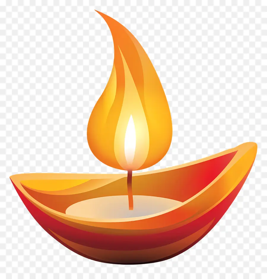 Vela De Diwali，Vela Encendida PNG