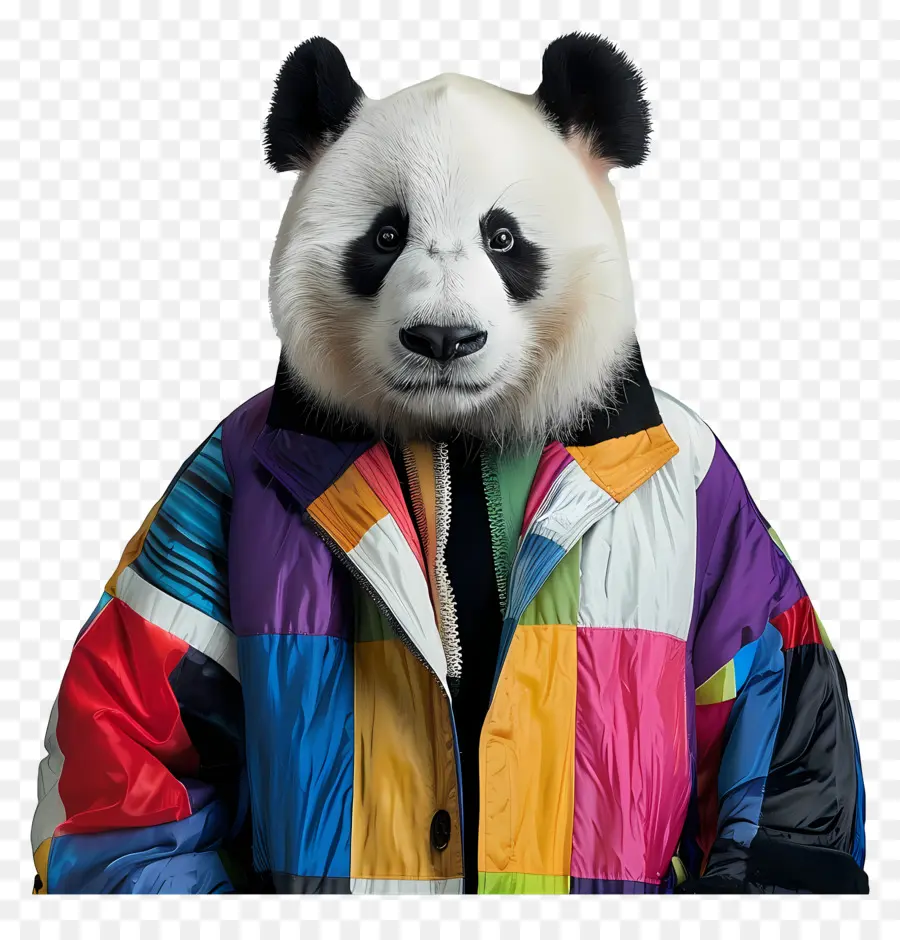 Panda，Chaqueta Multicolor PNG