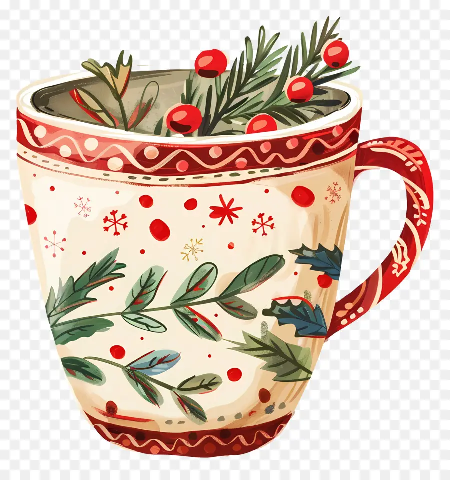 Copa De Navidad，Taza Festiva PNG