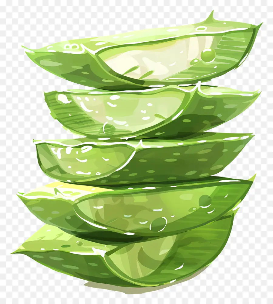 Rodajas De Aloe Vera，Áloe Vera PNG