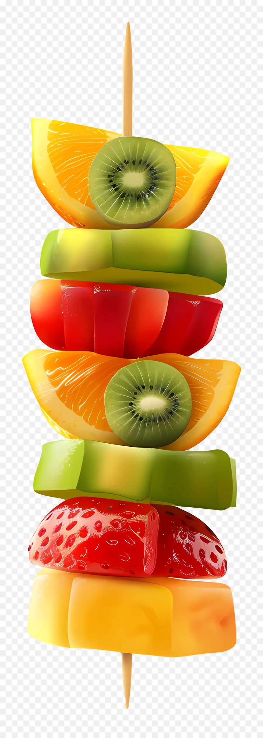 Brocheta De Frutas，Kiwi PNG