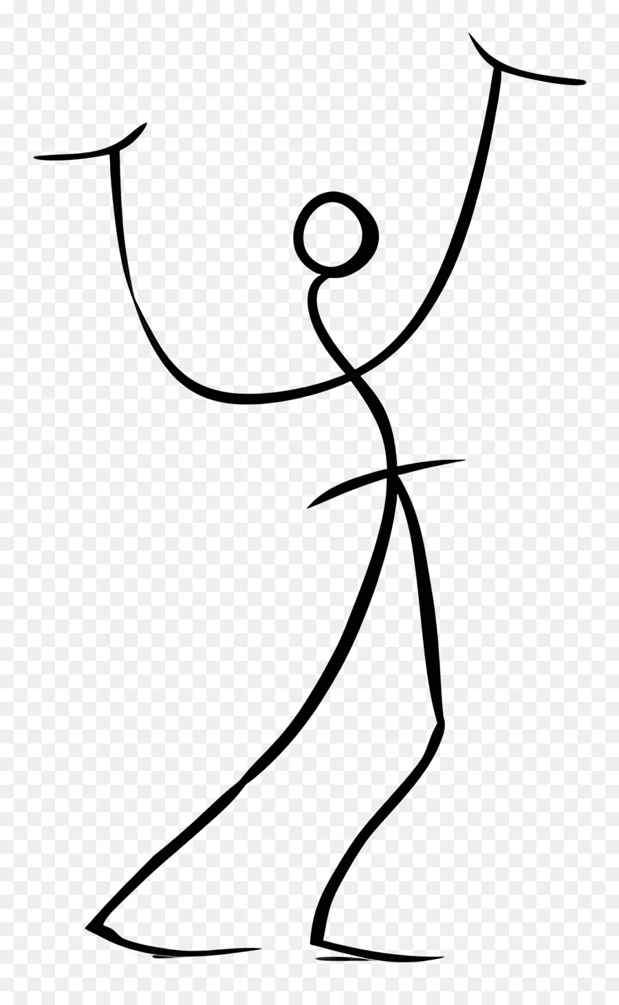 Figura De Palo Bailando，Yoga PNG