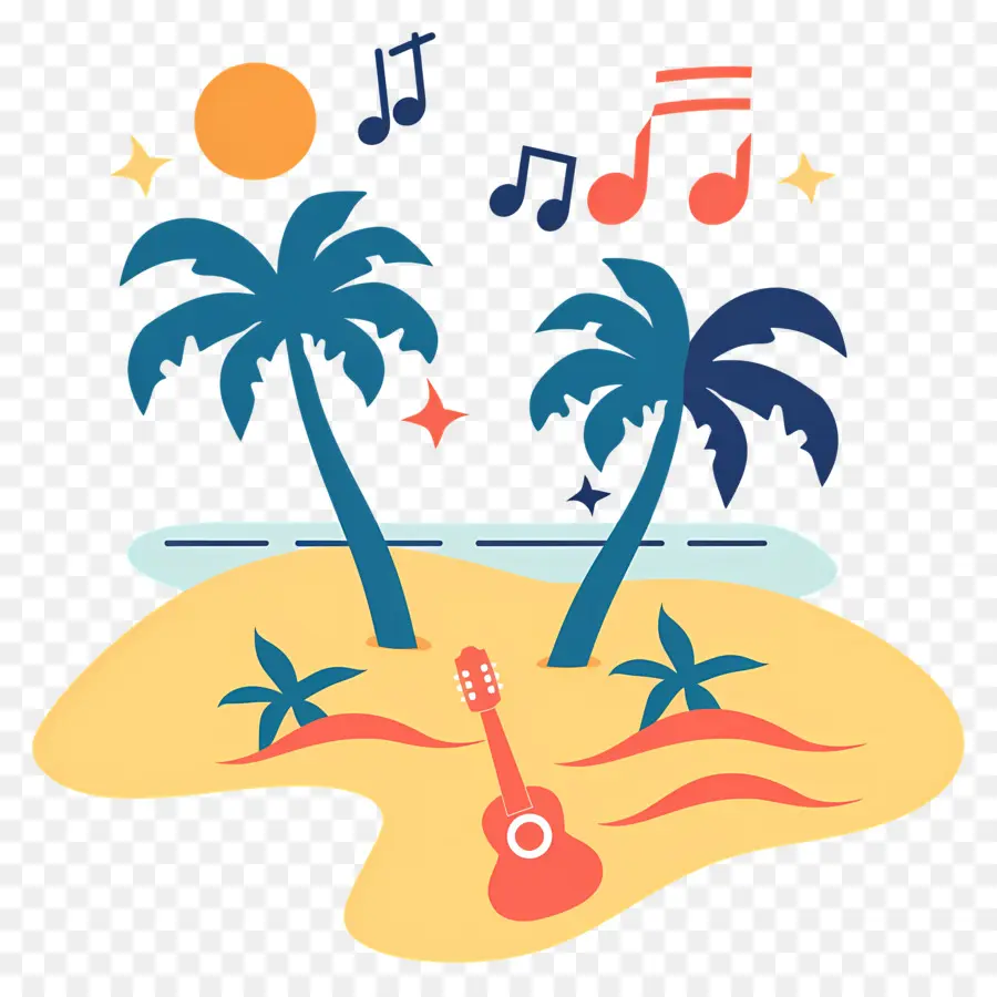 Melodías De Playa，Playa Tropical PNG