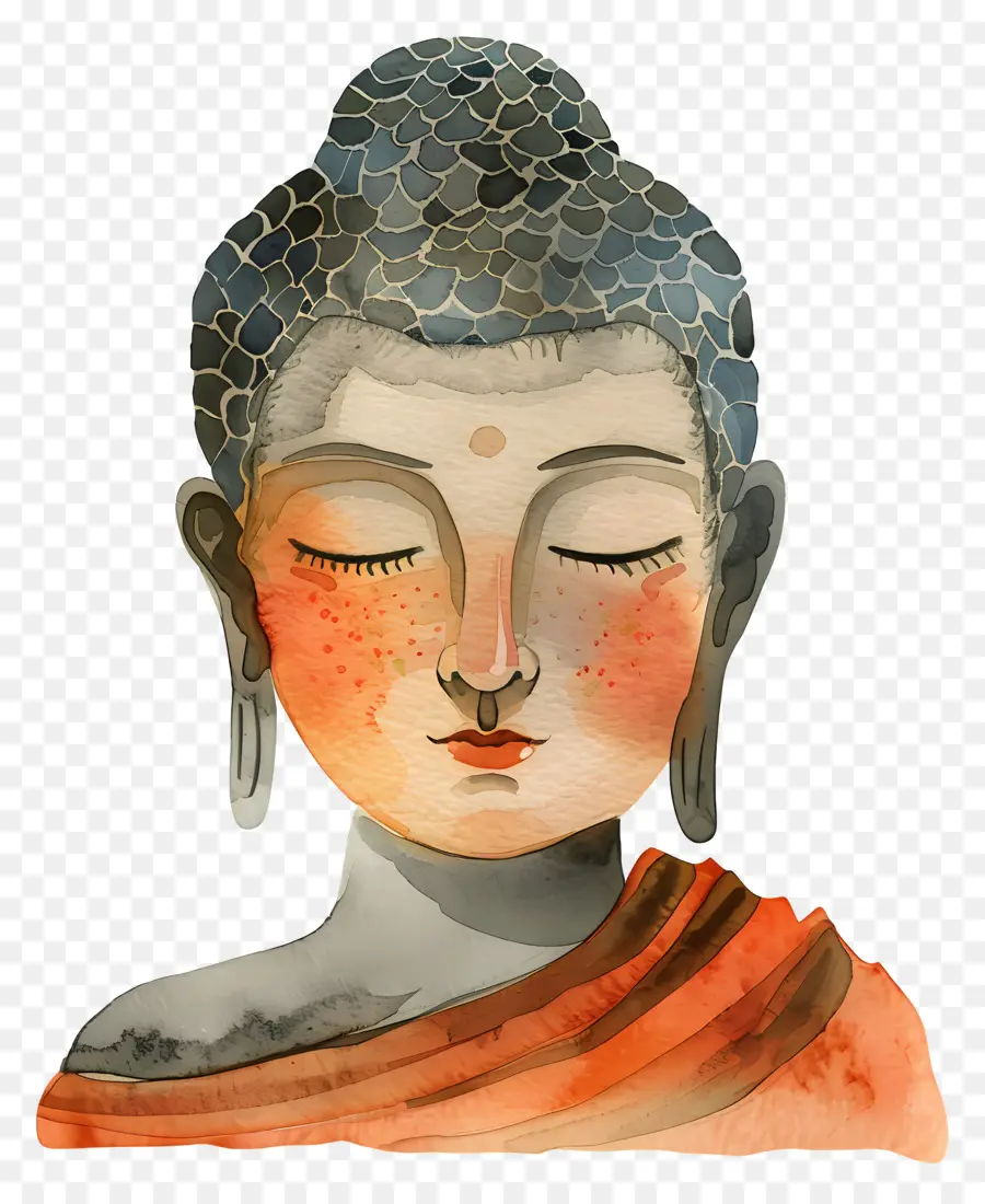 Retrato De Buda，Estatua Budista PNG