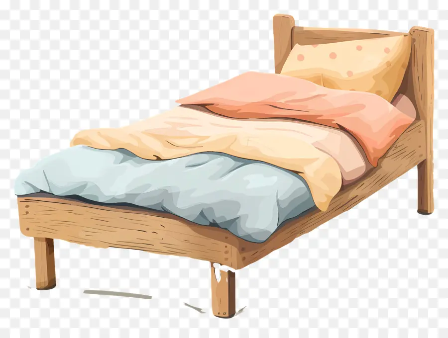 Cama Individual，Cama PNG