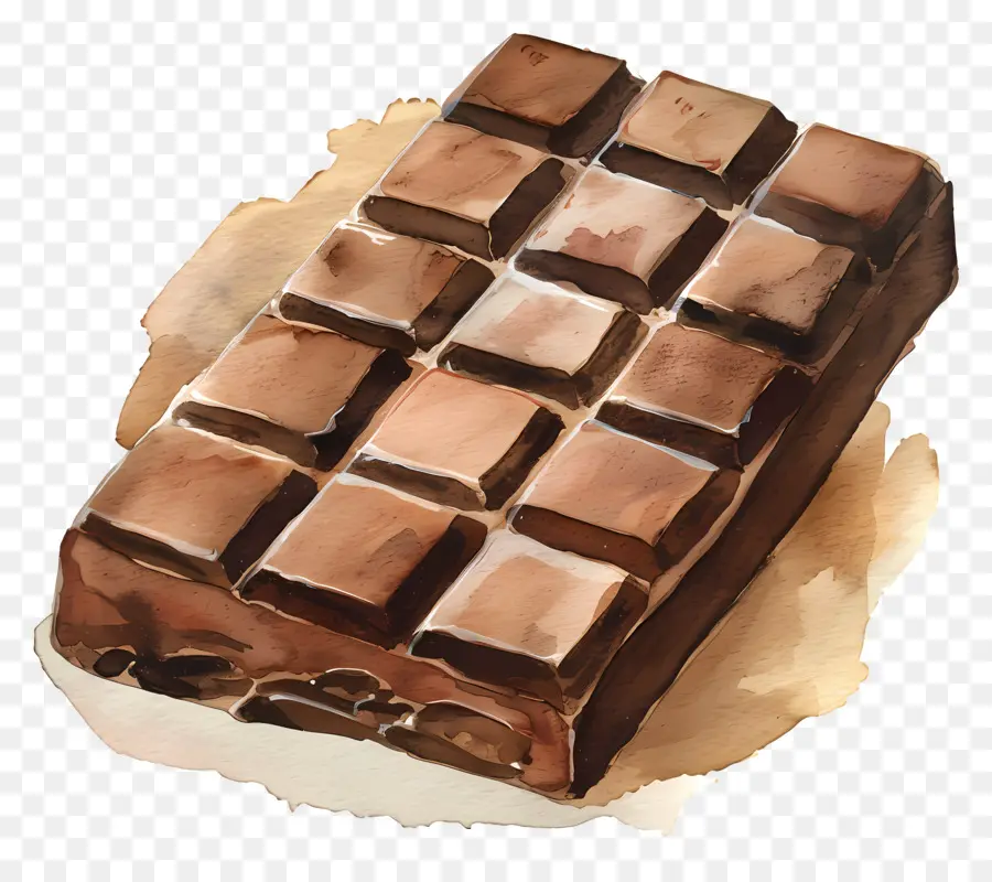 Barra De Chocolate，Dulce PNG