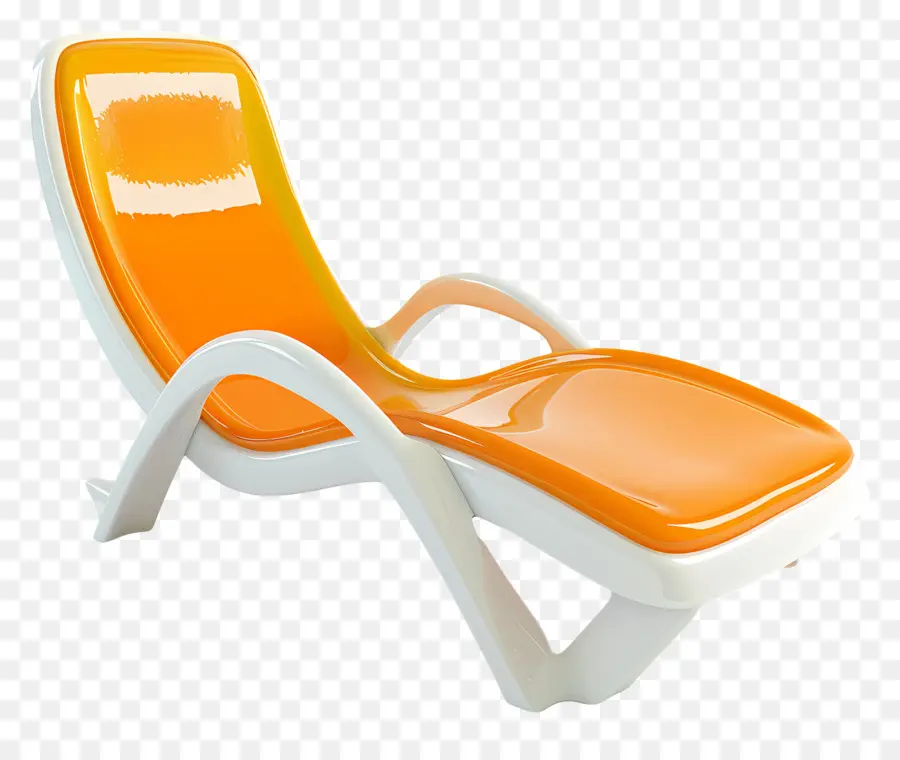 Silla De Cubierta，Sillón Naranja PNG