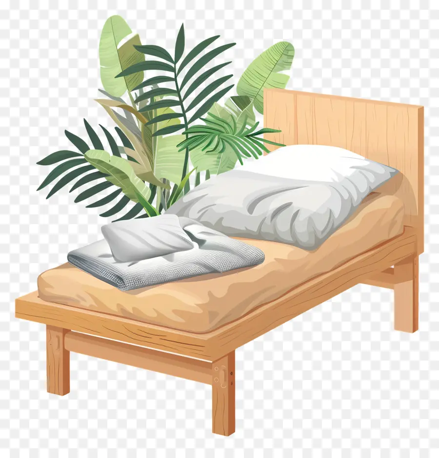 Cama Individual，Cama PNG