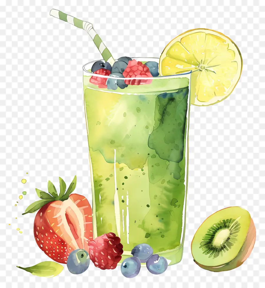 Batido，Bebida Verde PNG