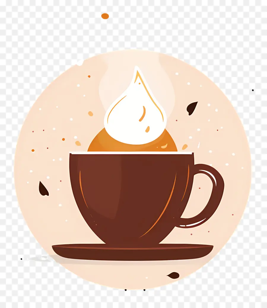 Chocolate Caliente，Crema Batida PNG