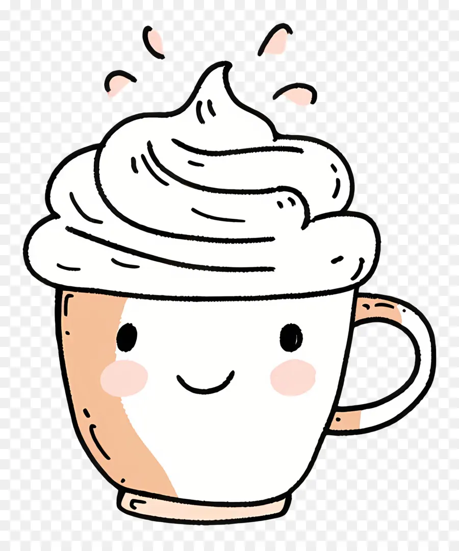 Chocolate Caliente，Linda Taza PNG