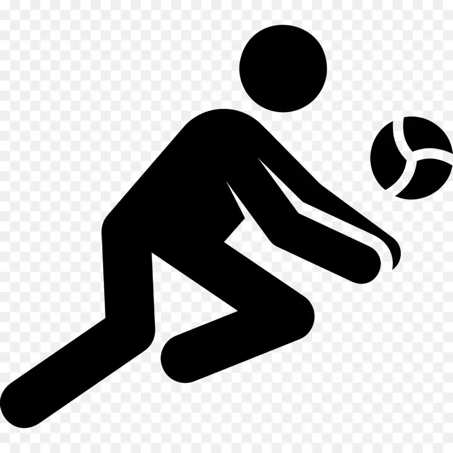 Jugador De Voleibol，Negro De La Pared PNG