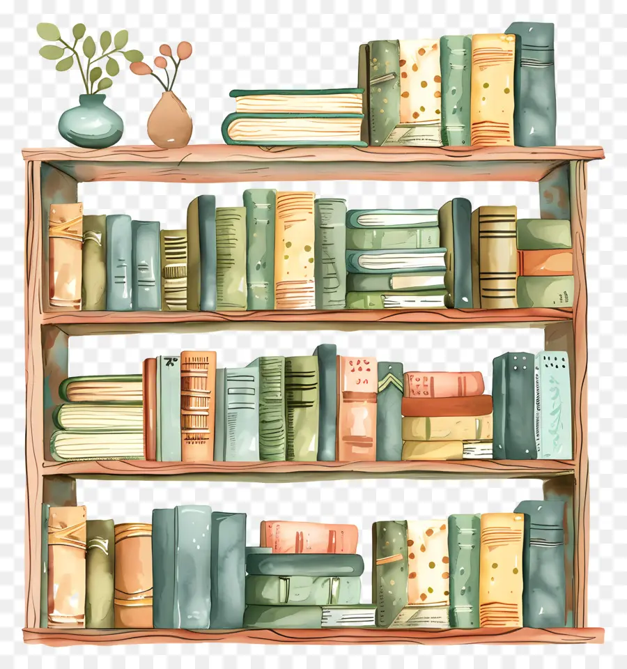 Estantería，Bookshelf PNG