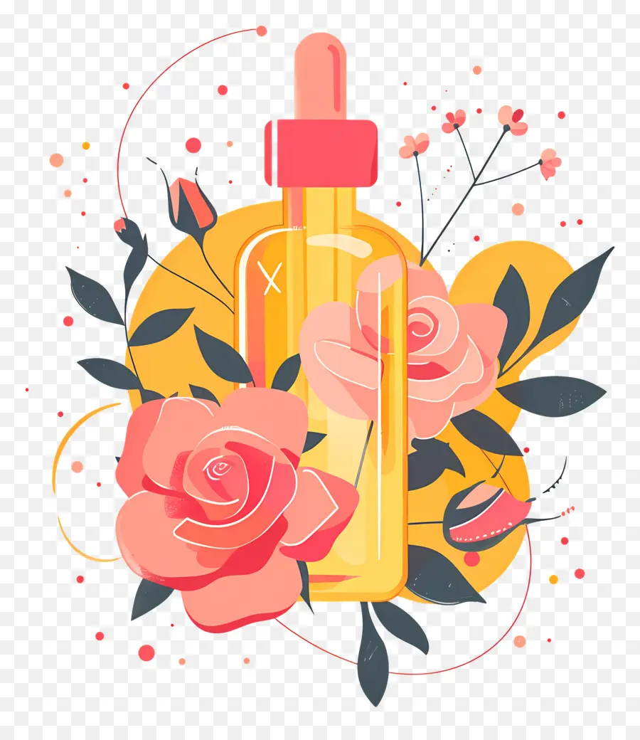 El Aceite De Rosa，Botella De Perfume PNG