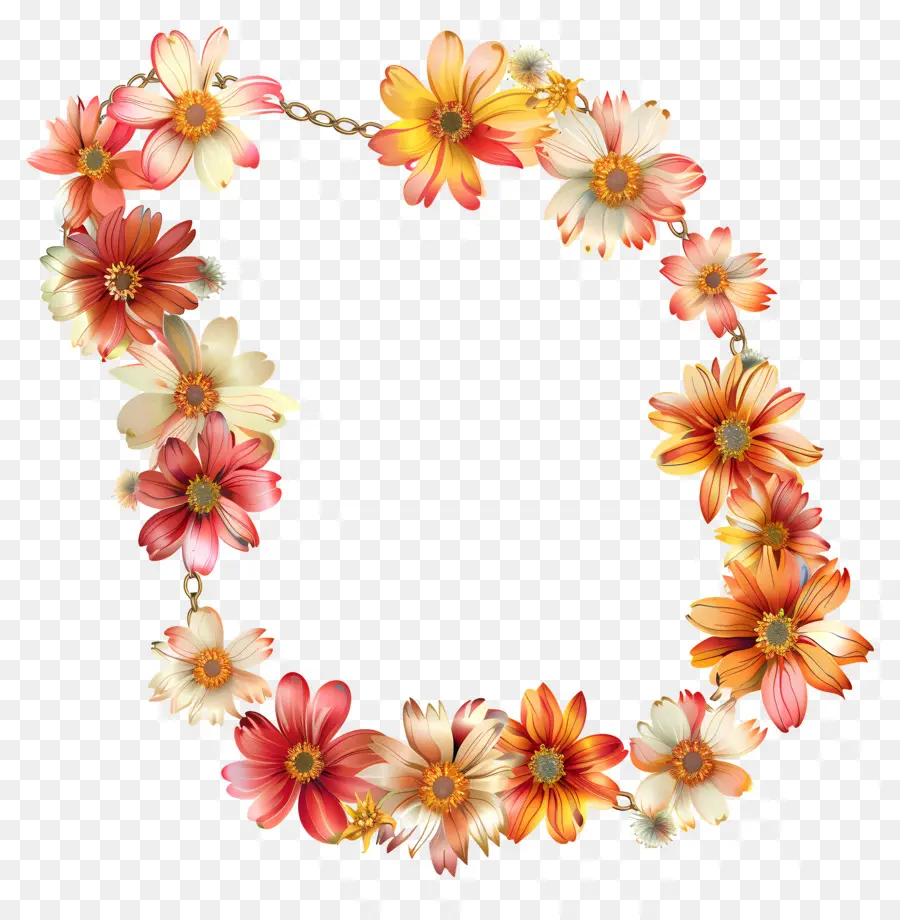 Cadenas De Flores，Corona De Flores PNG