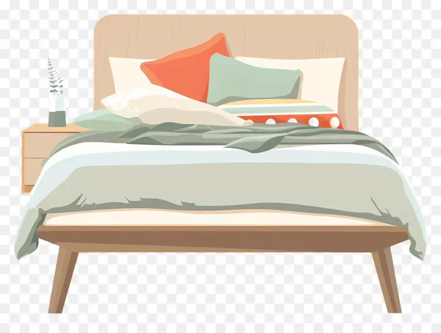 Cama Moderna，Dormitorio PNG