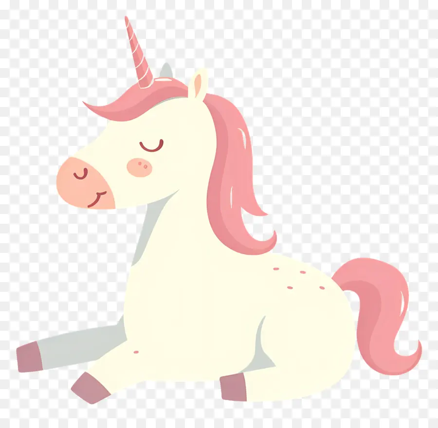 Lindo Unicornio，Unicornio Rosa PNG