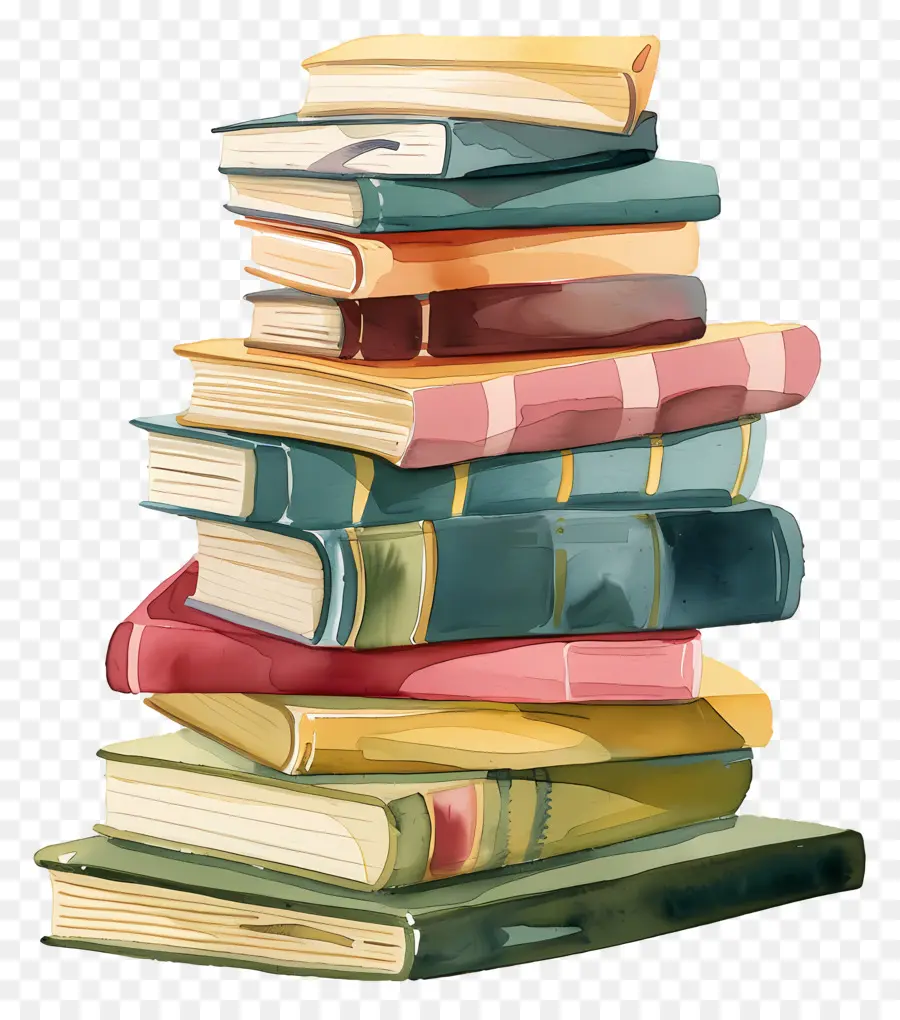 Libros，Pila PNG