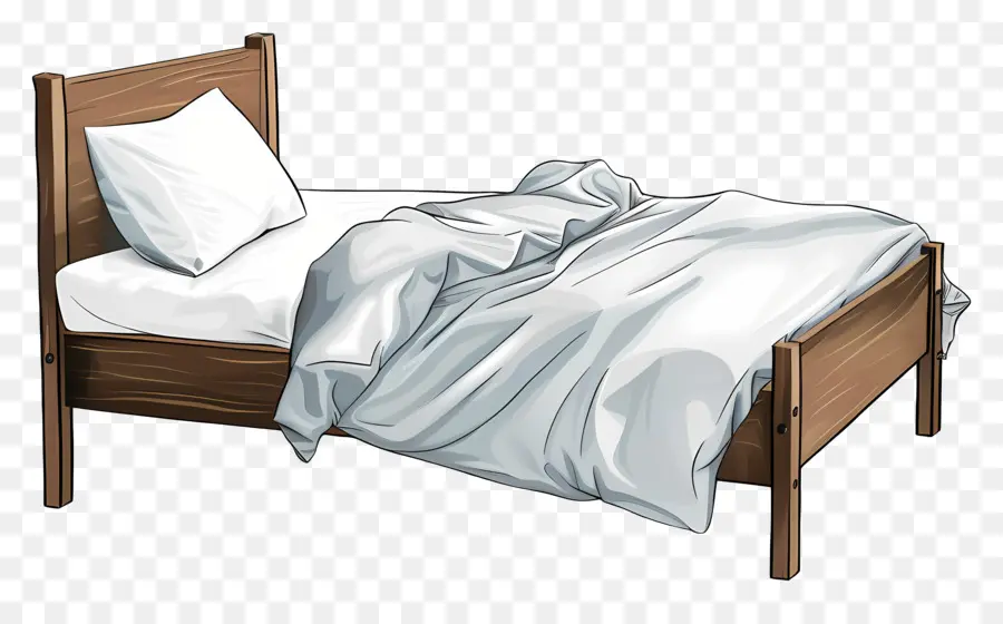 Cama Individual，Cama PNG