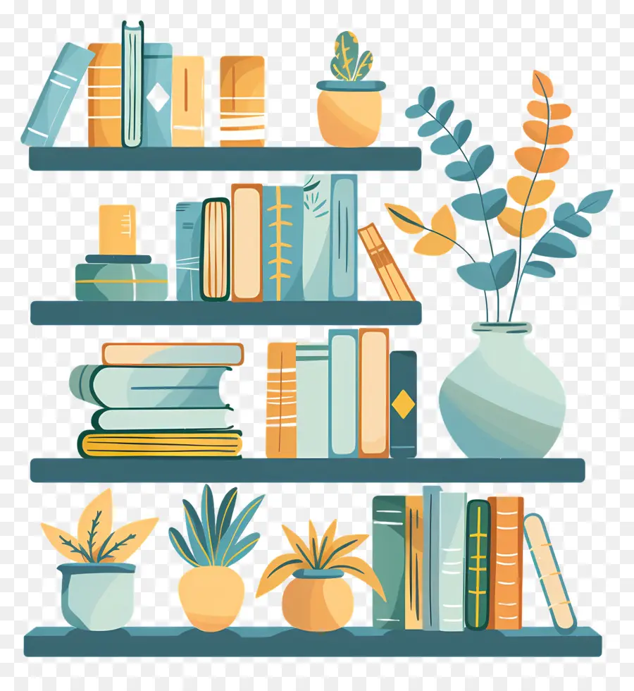 Estantería，Bookshelf PNG