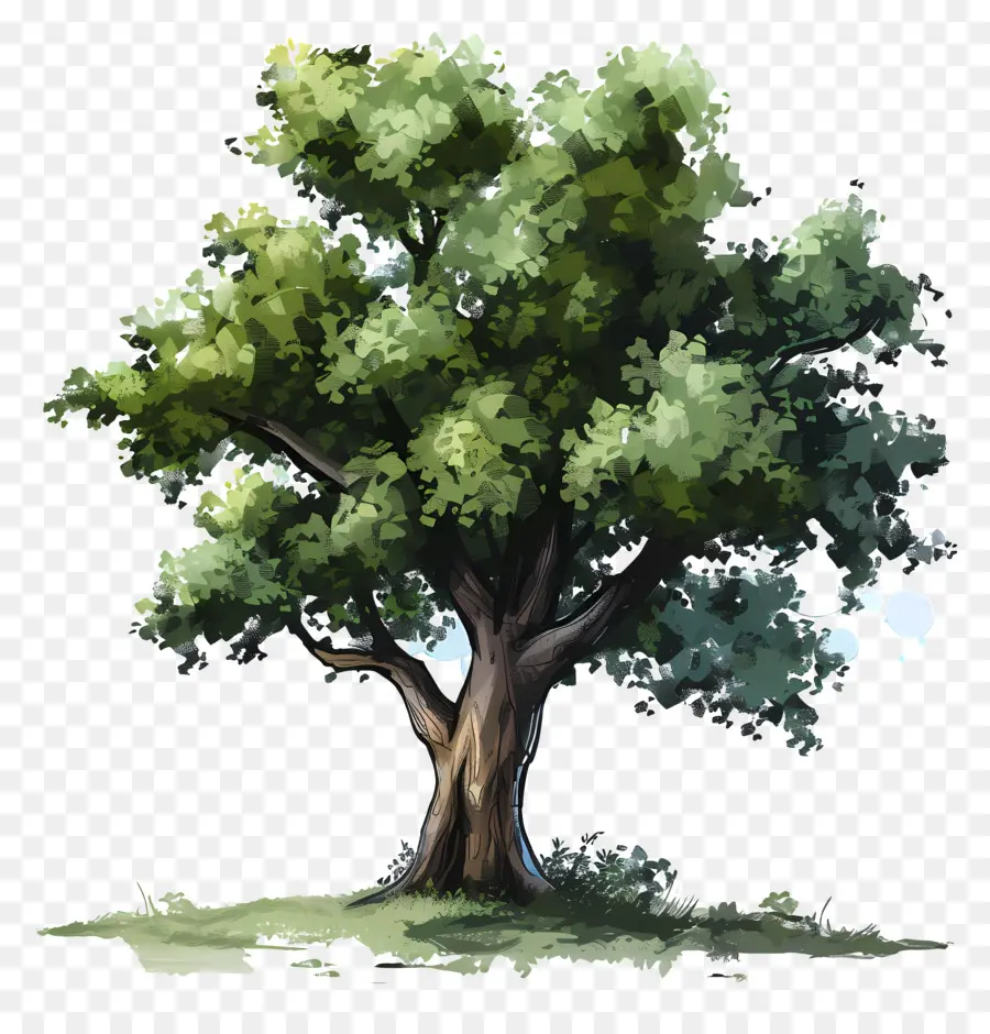 árbol De Roble，Pintura PNG