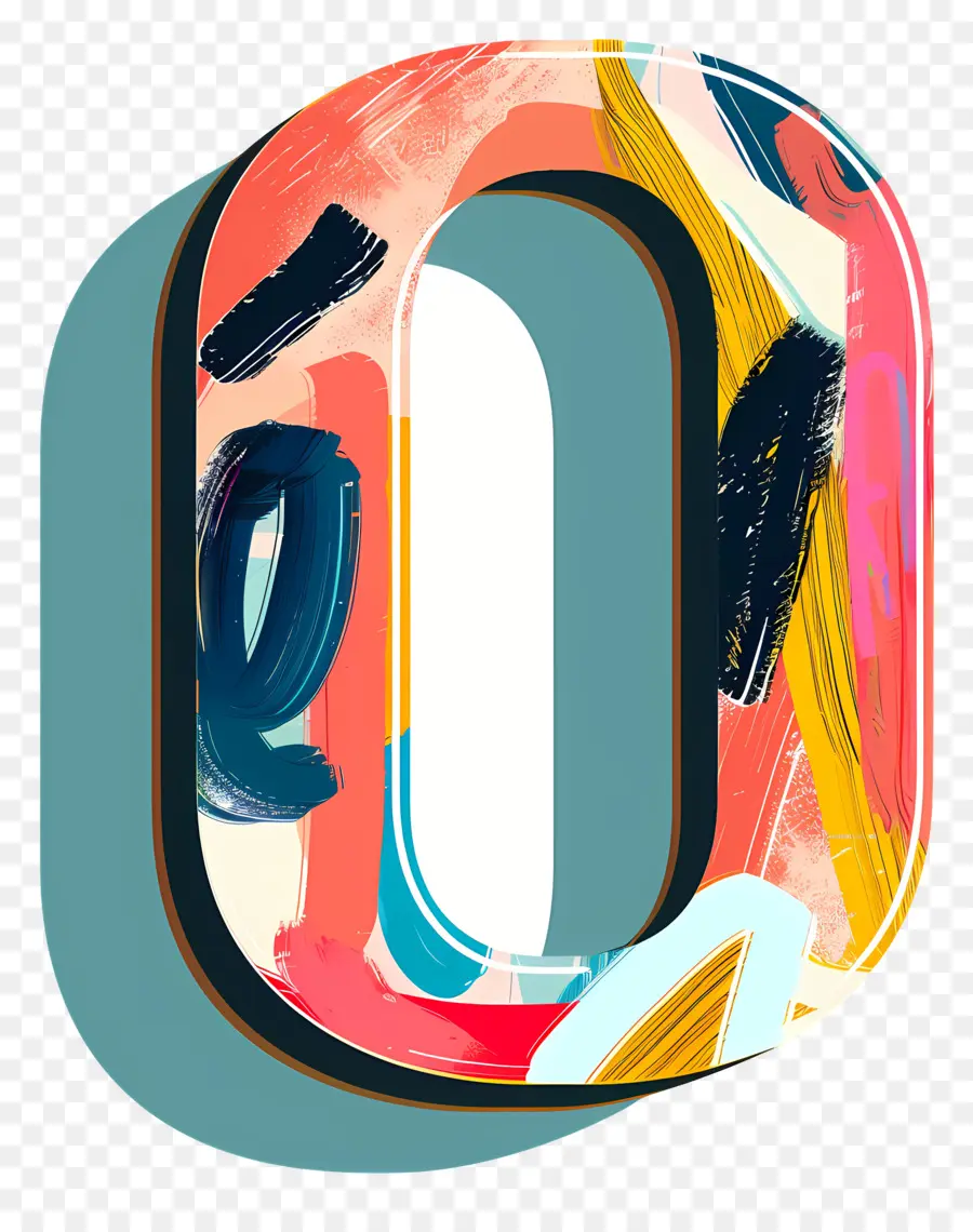 Número 0，El Arte Abstracto PNG