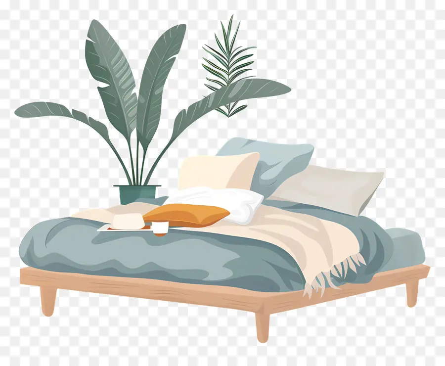 Cama Moderna，Dormitorio PNG