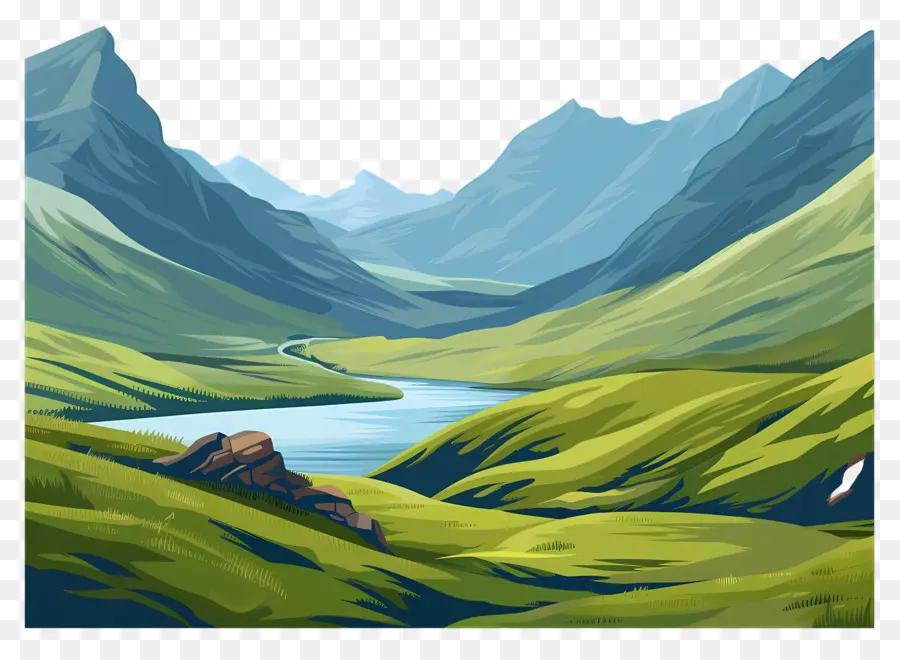 Antecedentes De Paisajes De Las Tierras Altas，Hermoso Paisaje PNG