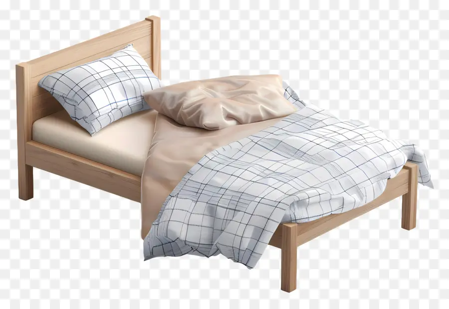 Cama Individual，Cama PNG