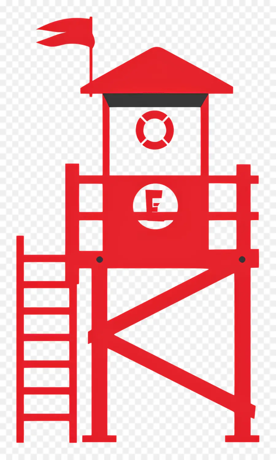 Puesto De Salvavidas，Torre Roja PNG