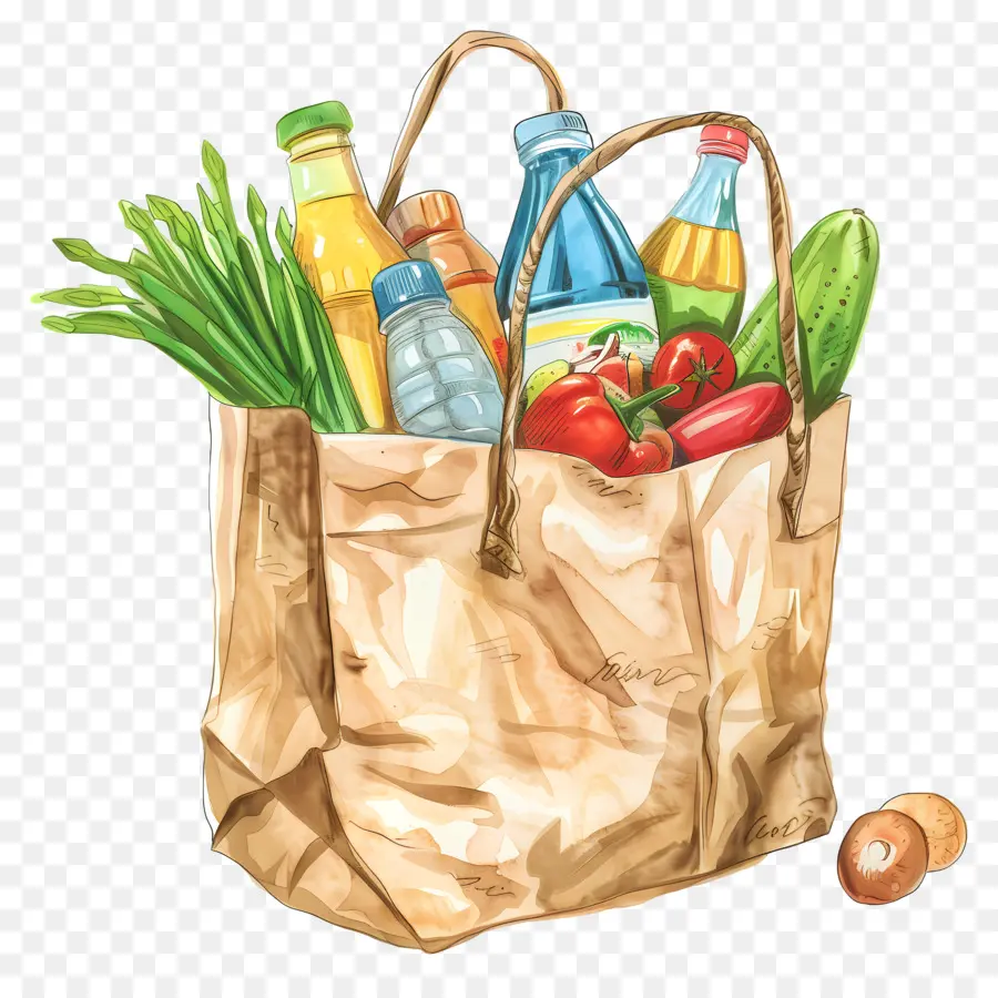 Bolsa De Comestibles，Grocery PNG