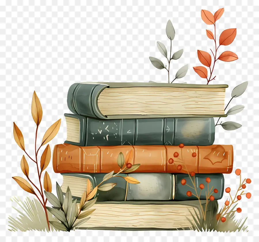 Libros，Hojas PNG