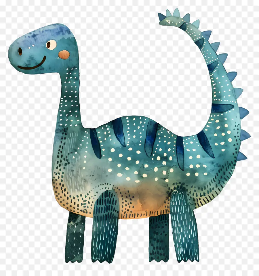 Dinosaurio，Azul Y Blanco PNG