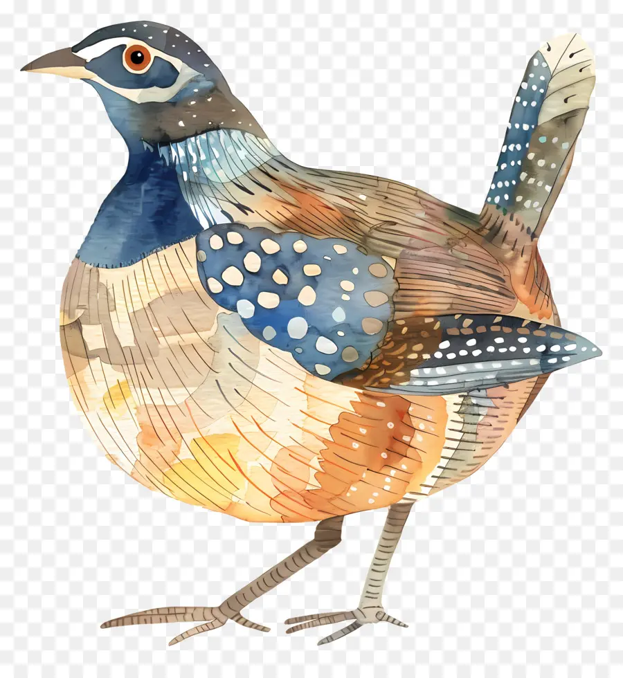 Codorniz，Pájaro Acuarela PNG