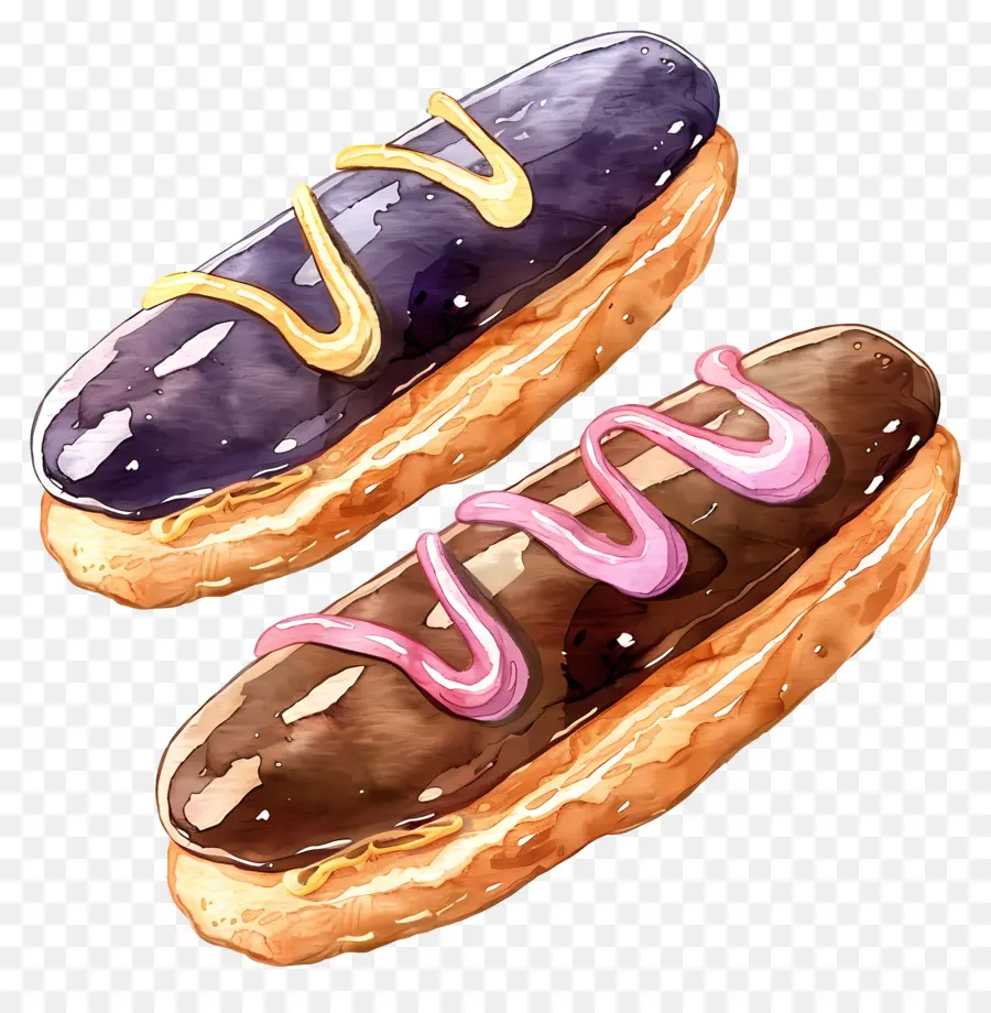 Los Canutos，Donas Cubiertas Con Chocolate PNG