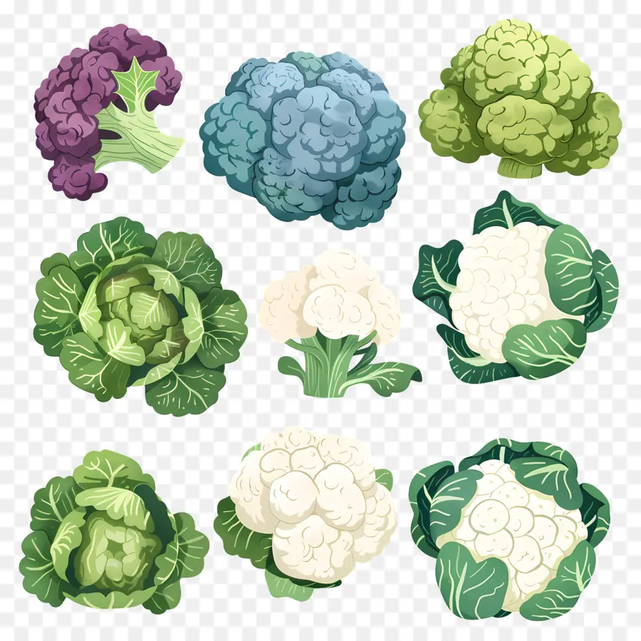 Coliflor，Repollo PNG