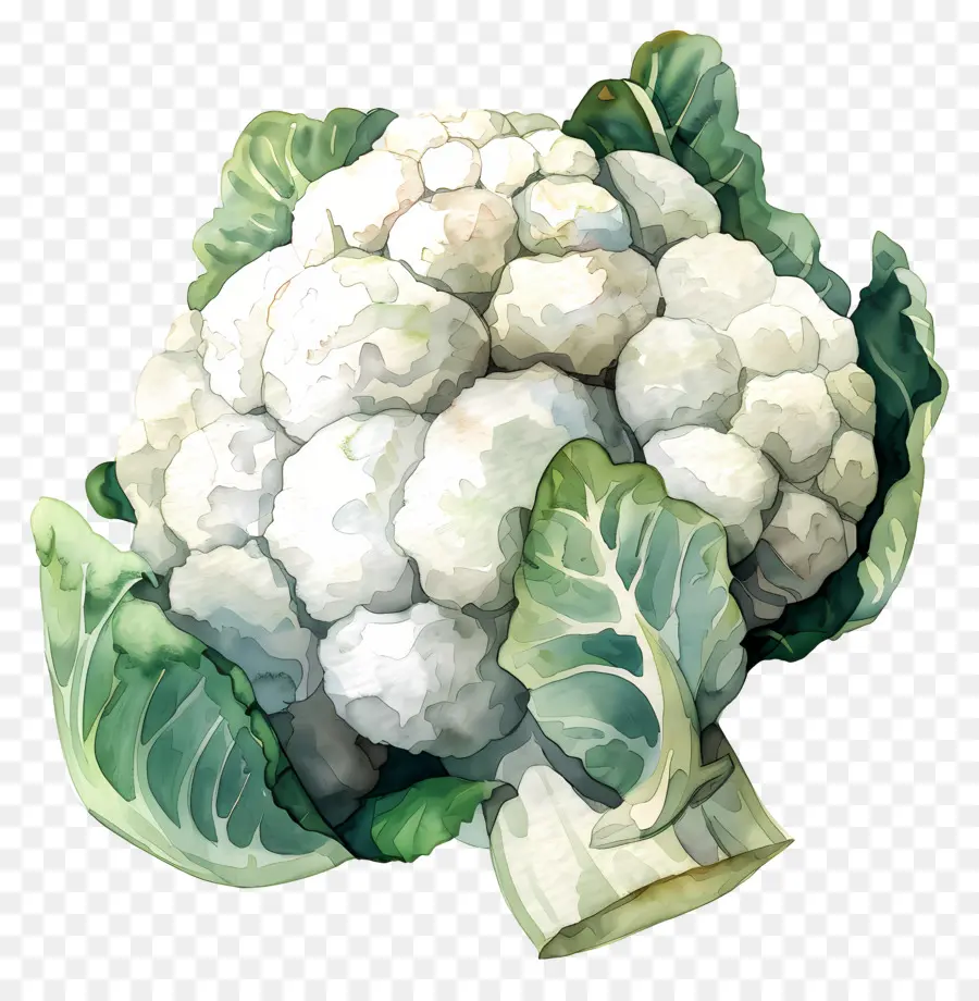 Coliflor，Hojas Verdes PNG