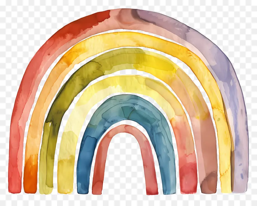 Arco Iris，Arco Iris De La Pintura PNG