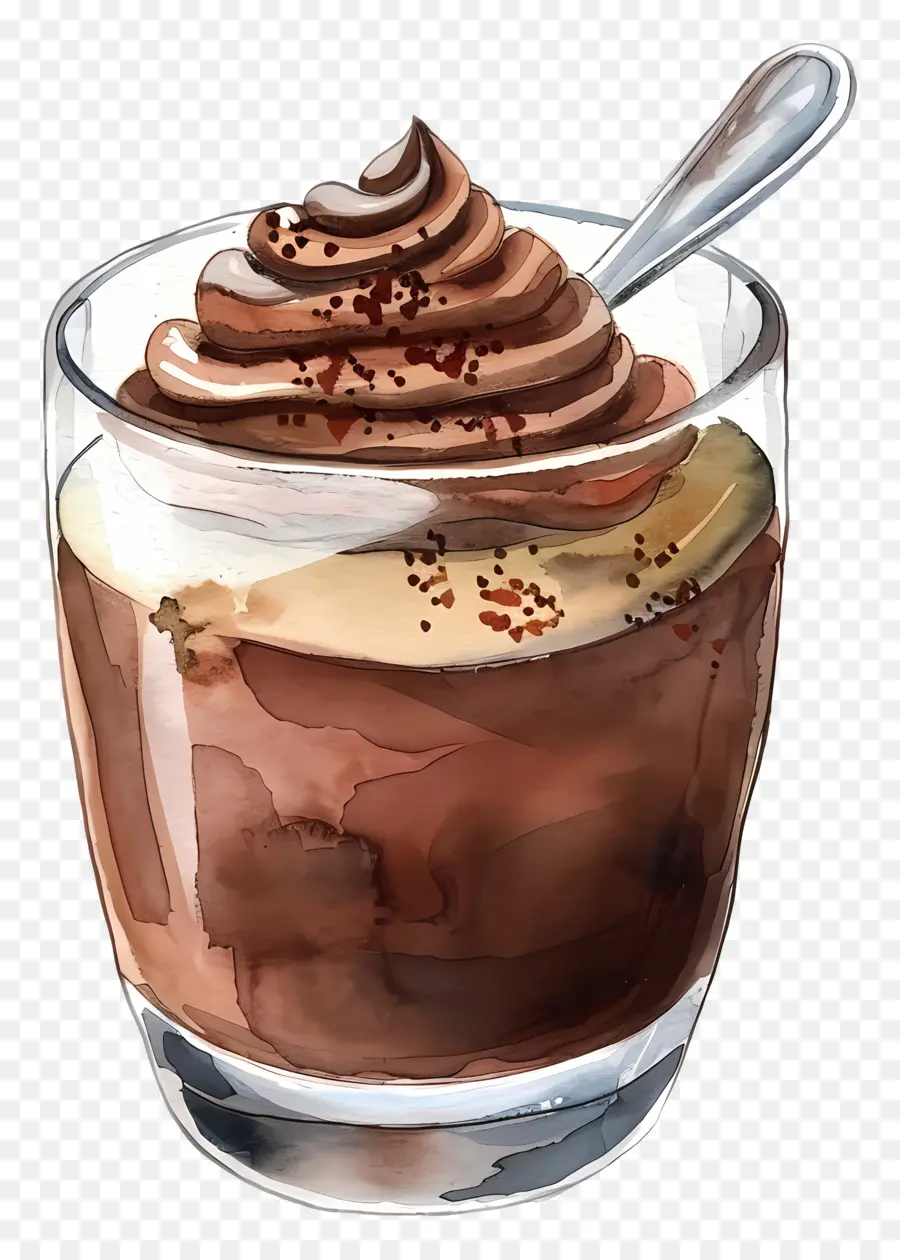 Mousse De Chocolate，Postre De Chocolate PNG