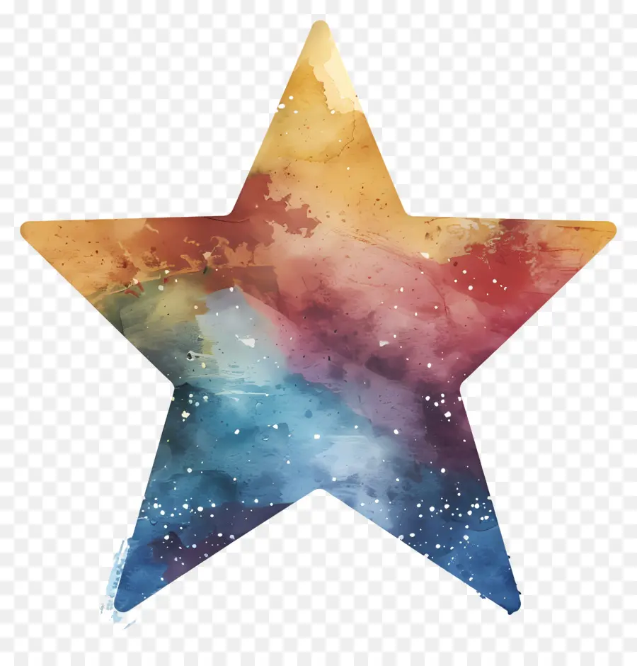 Estrella，Estrella Colorida PNG