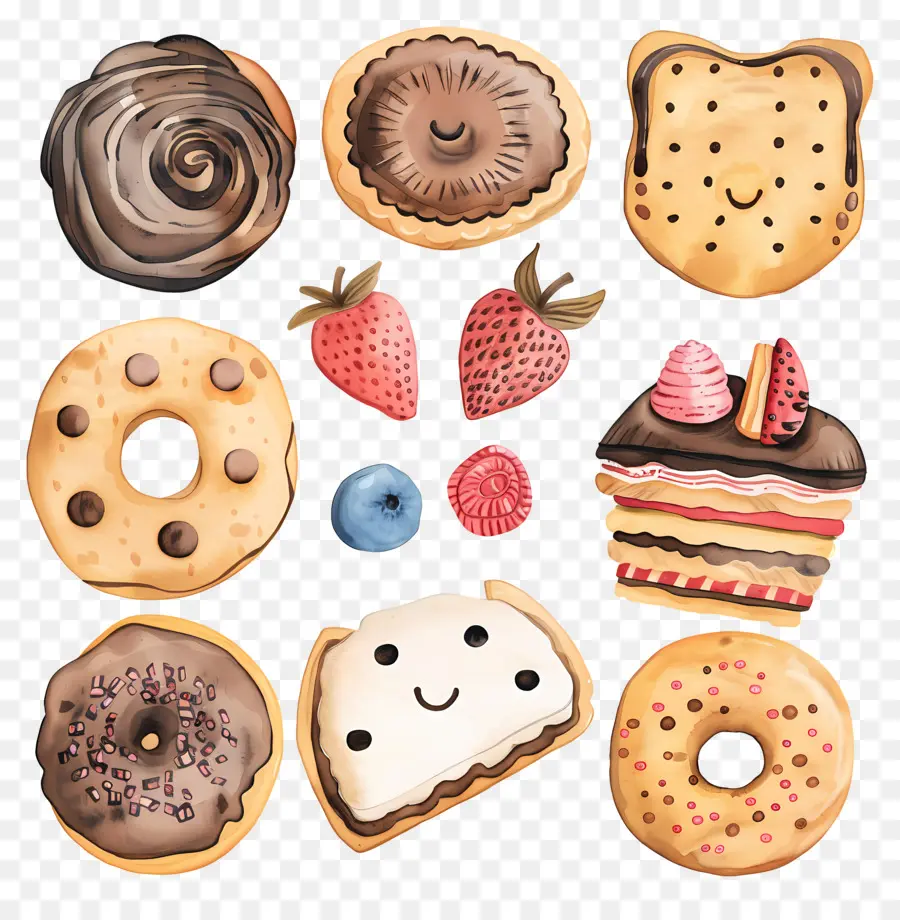 Las Cookies，Los Productos Horneados PNG