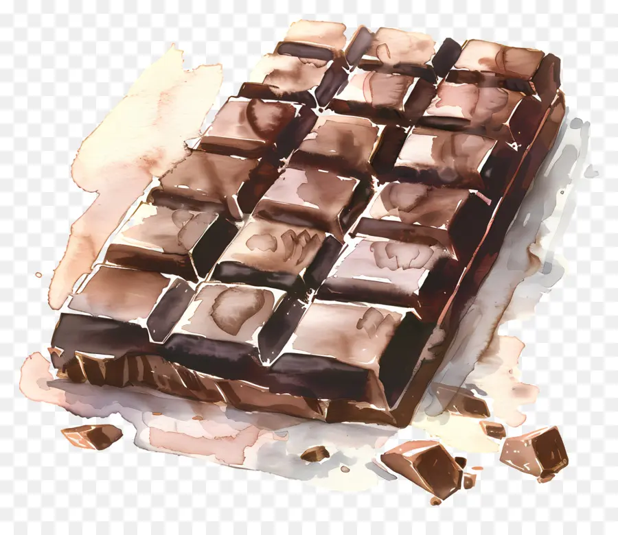 Barra De Chocolate，La Textura PNG