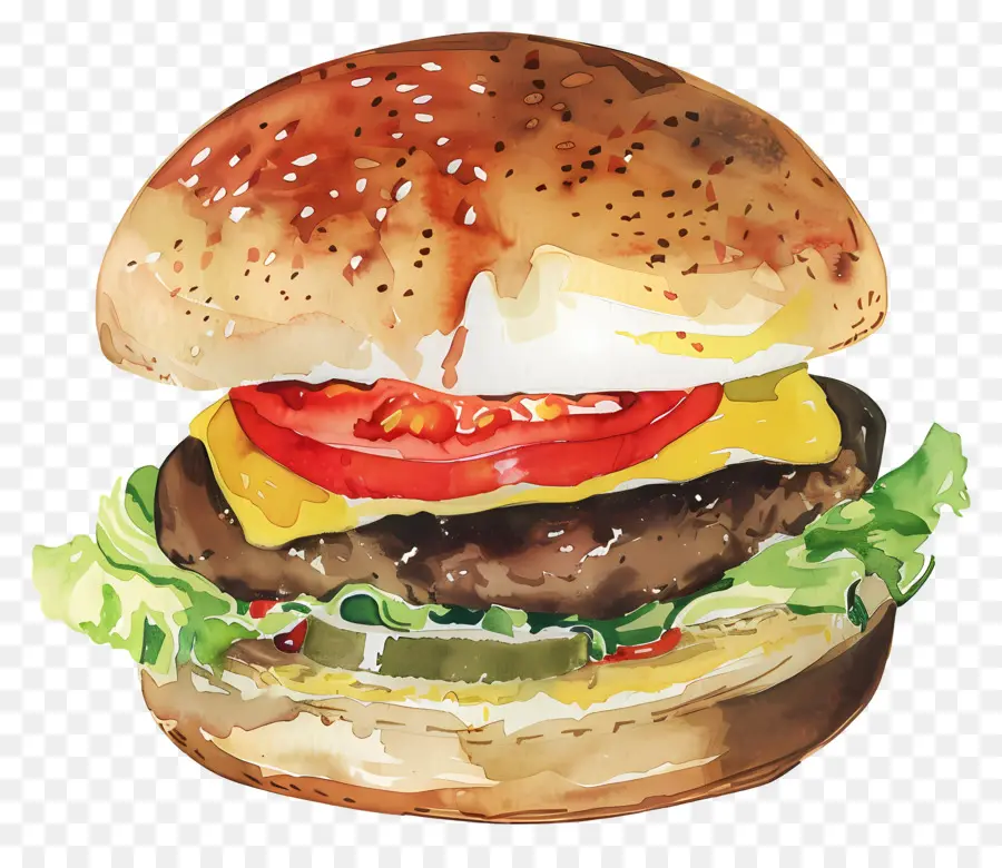 Hamburguesa，Hamburguesa Con Queso PNG