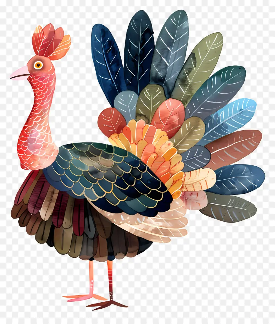 Turquía，Pavo Colorido PNG