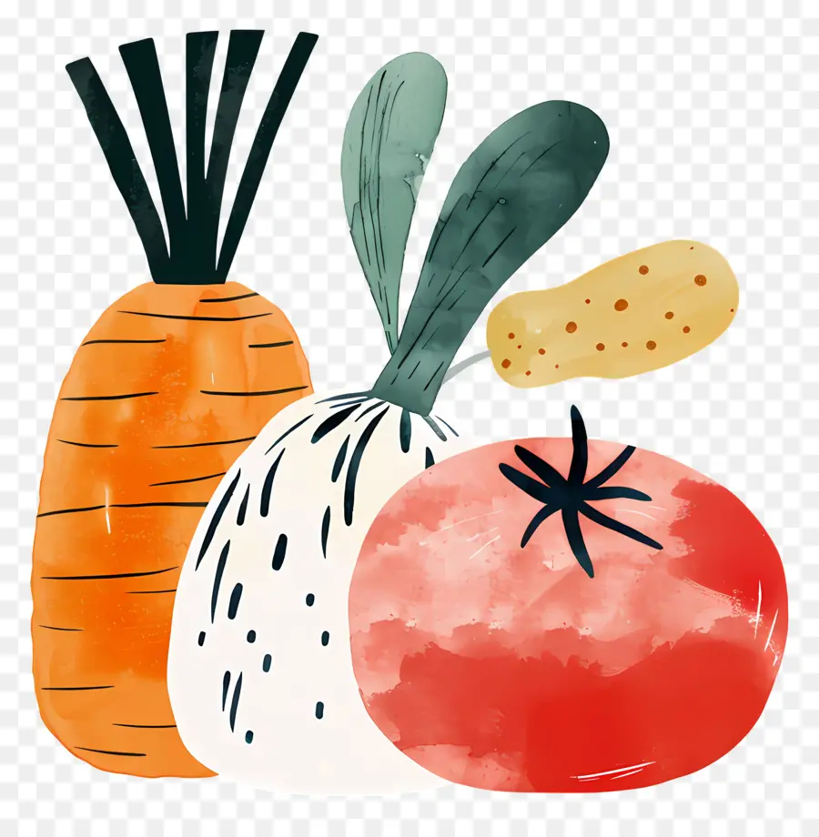 Verduras，Las Zanahorias PNG